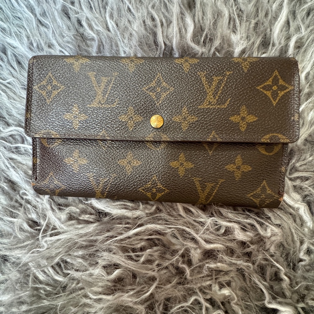 Louis Vuitton Monogram Long Wallet Pre-Owned VINTAGE Authentic